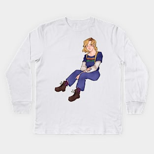 thirteenth doctor Kids Long Sleeve T-Shirt